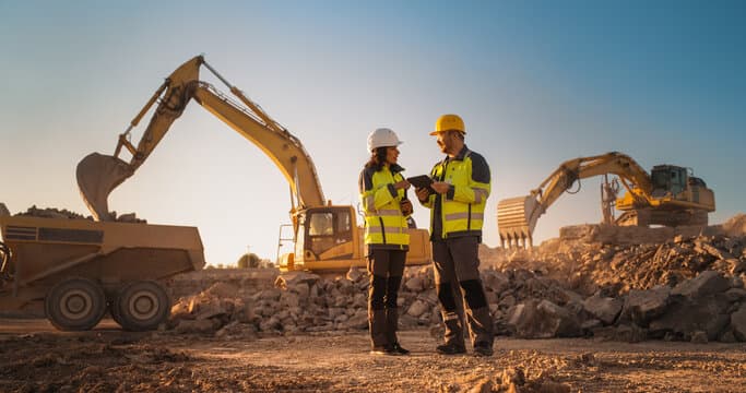 Site preparation coordination at an active earthwork site